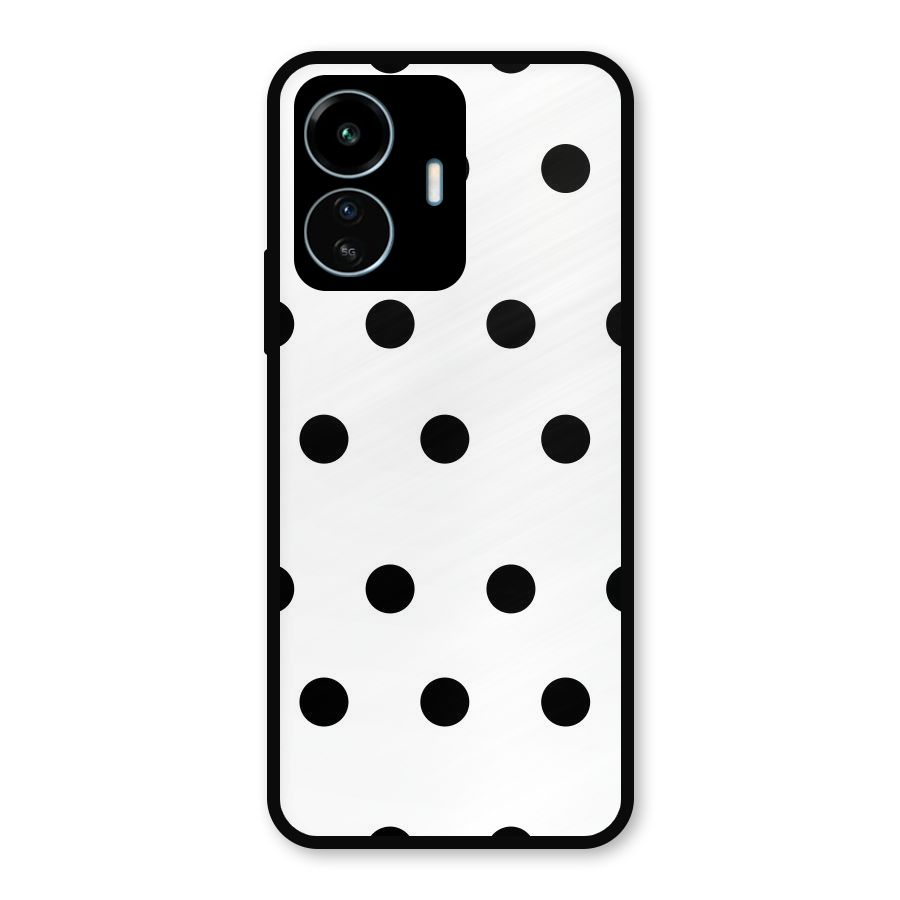 Royal Polka Dots Metal Back Case for vivo iQOO Z6 Lite 5G