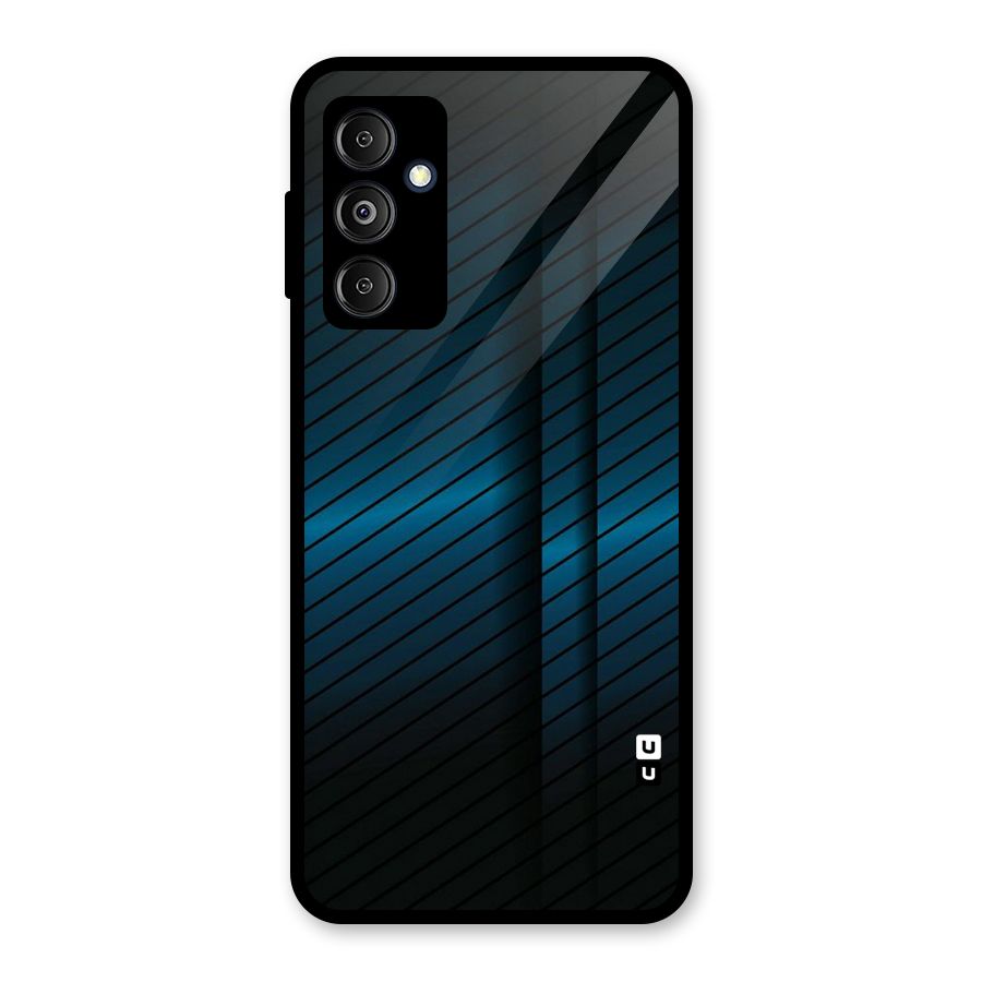 Royal Shade Blue Glass Back Case for Galaxy M14 5G