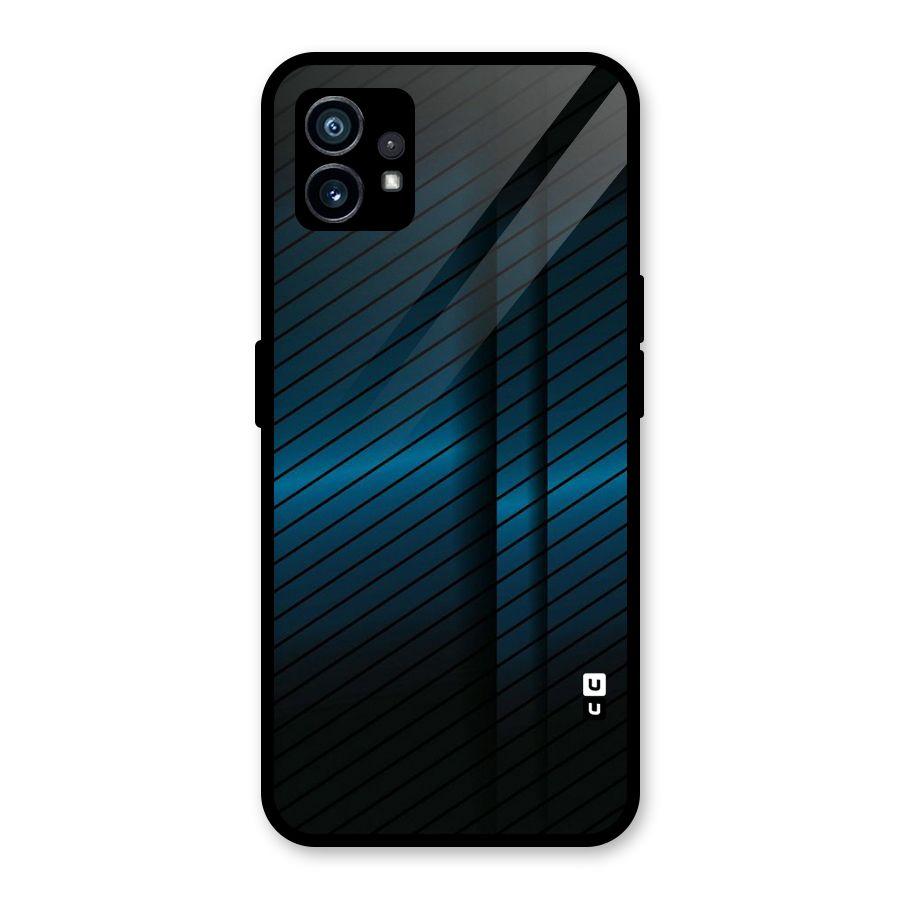 Royal Shade Blue Glass Back Case for Nothing Phone 1