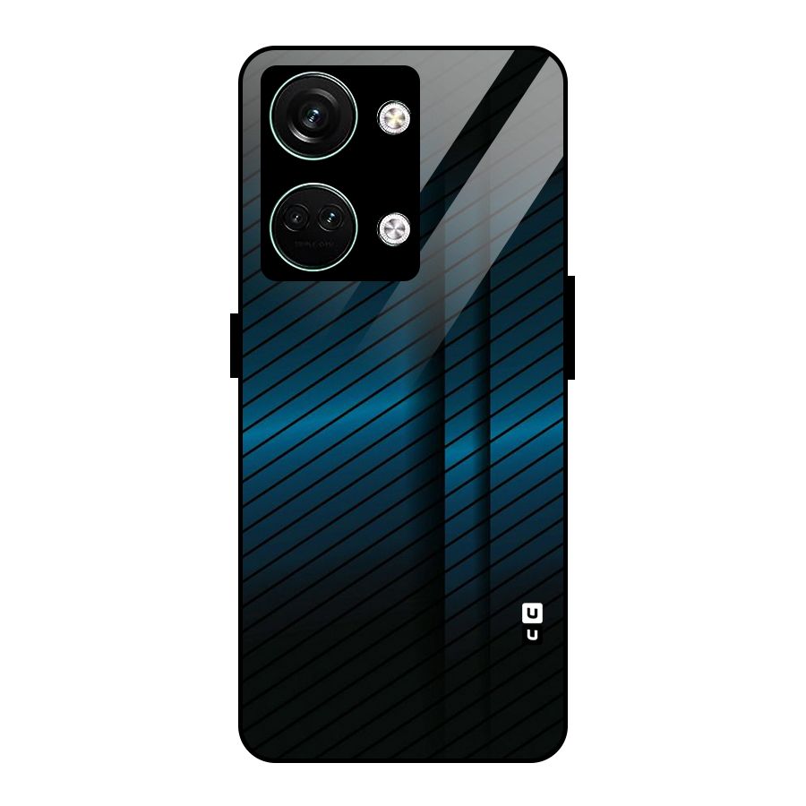 Royal Shade Blue Glass Back Case for Oneplus Nord 3