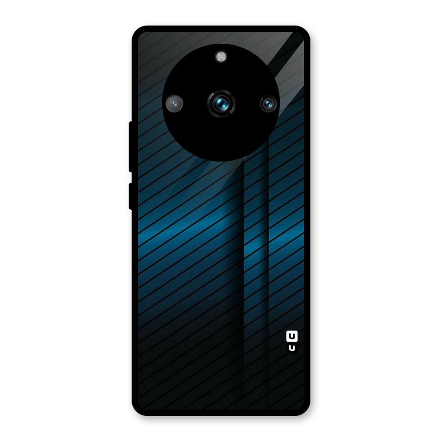 Royal Shade Blue Glass Back Case for Realme 11 Pro Plus