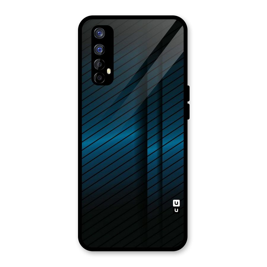 Royal Shade Blue Glass Back Case for Realme 7