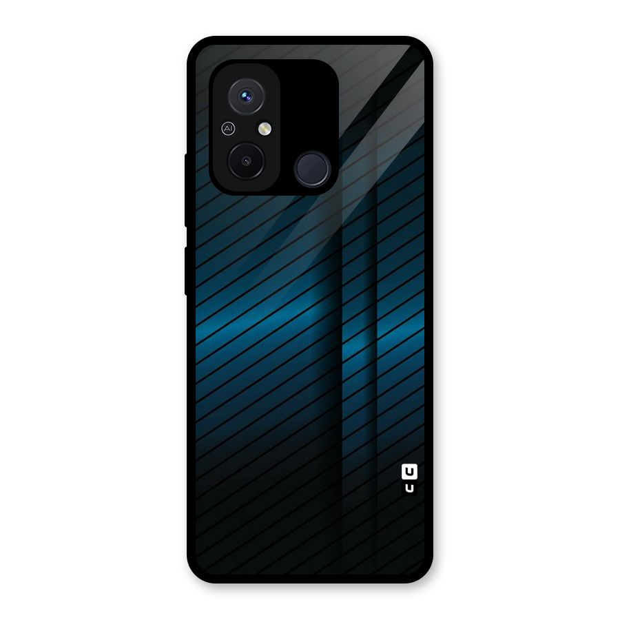 Royal Shade Blue Glass Back Case for Redmi 12C