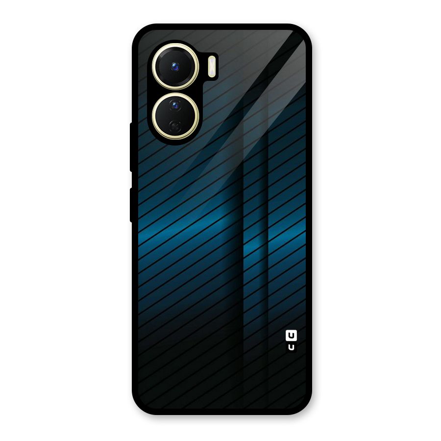 Royal Shade Blue Glass Back Case for Vivo Y56