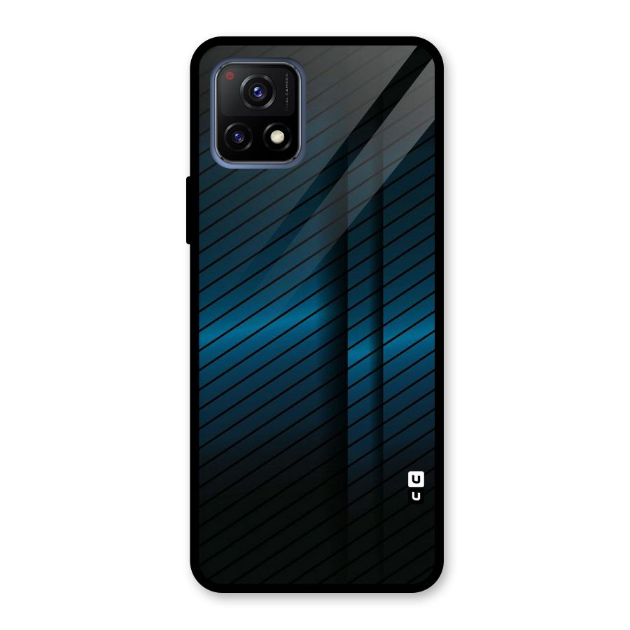 Royal Shade Blue Glass Back Case for Vivo Y72 5G