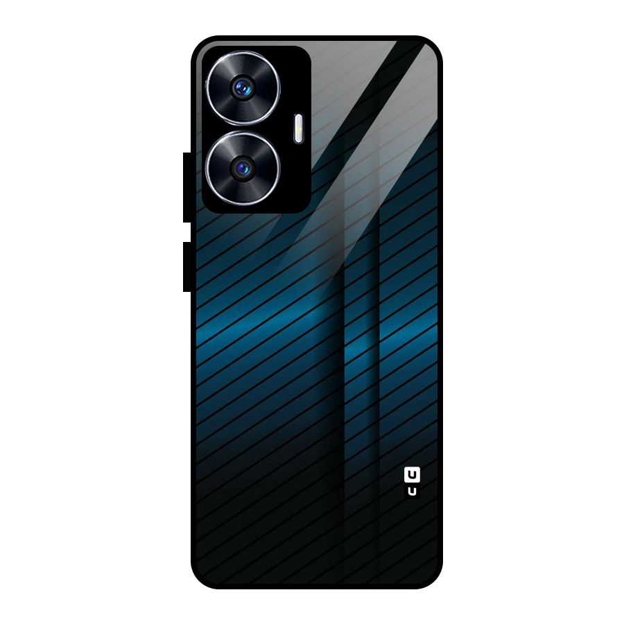 Royal Shade Blue Glass Back Case for realme C55