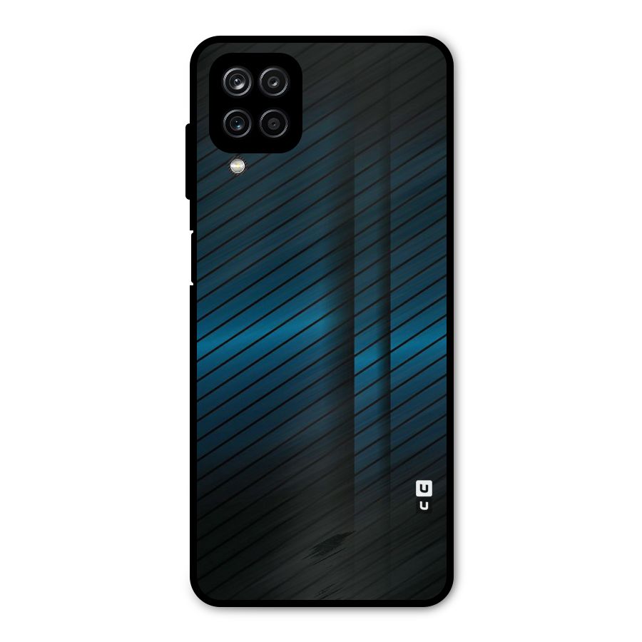 Royal Shade Blue Metal Back Case for Galaxy A12