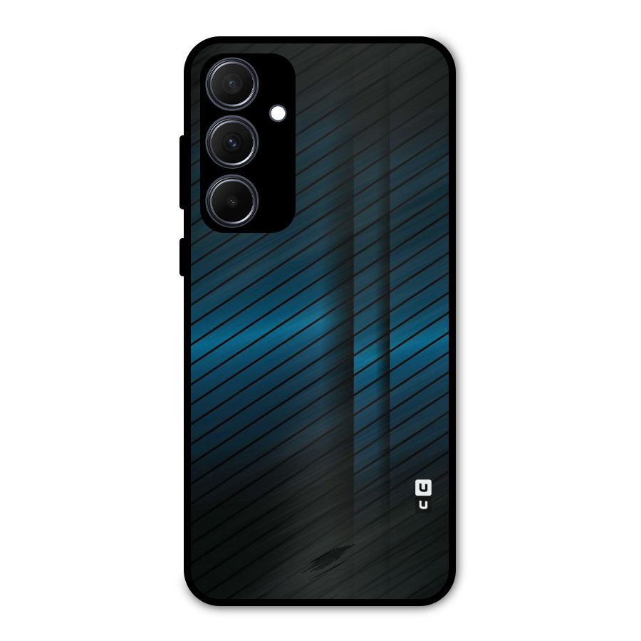 Royal Shade Blue Metal Back Case for Galaxy A35