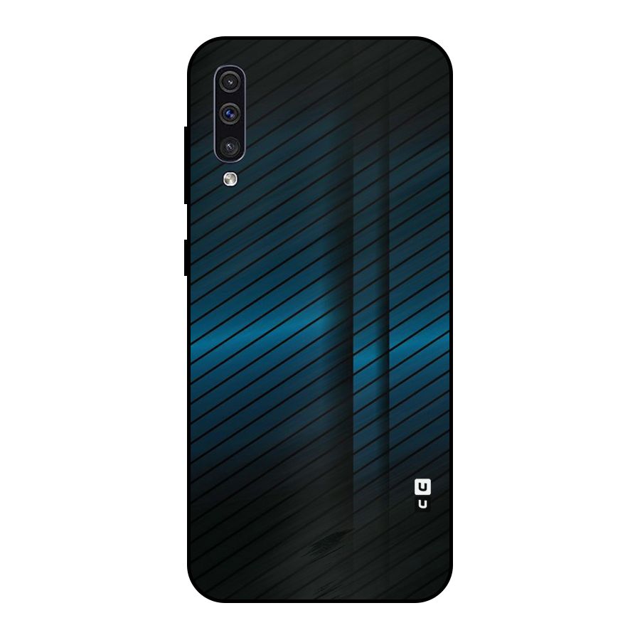 Royal Shade Blue Metal Back Case for Galaxy A50
