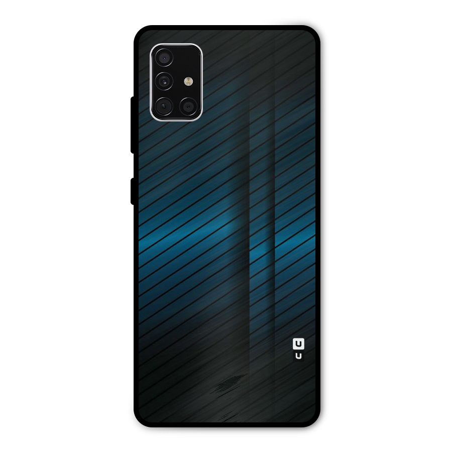 Royal Shade Blue Metal Back Case for Galaxy A51
