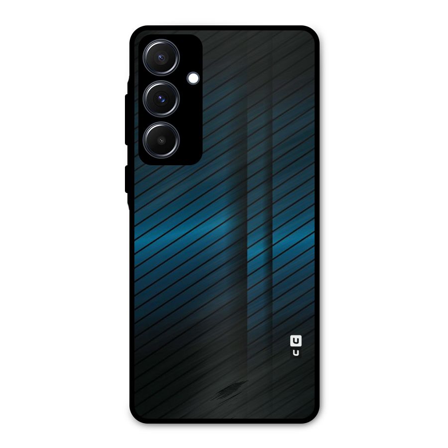Royal Shade Blue Metal Back Case for Galaxy A55