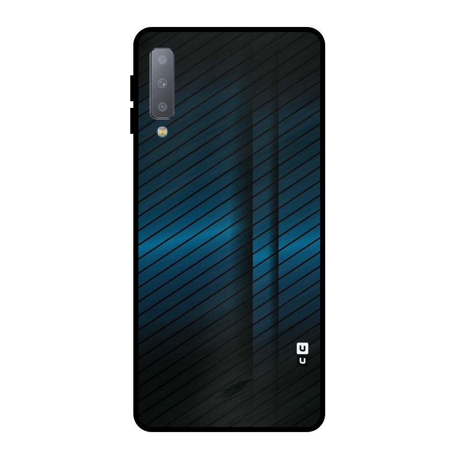 Royal Shade Blue Metal Back Case for Galaxy A7 (2018)