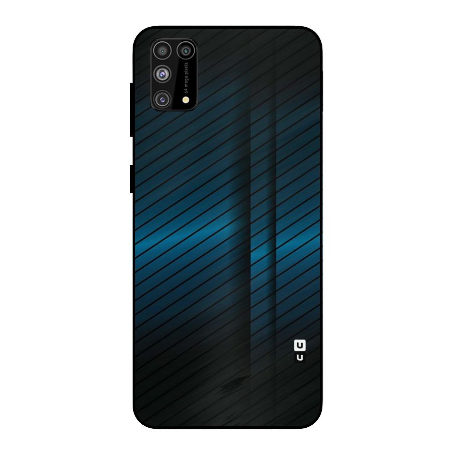 Royal Shade Blue Metal Back Case for Galaxy M31