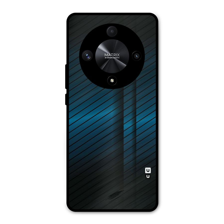 Royal Shade Blue Metal Back Case for Honor X9b