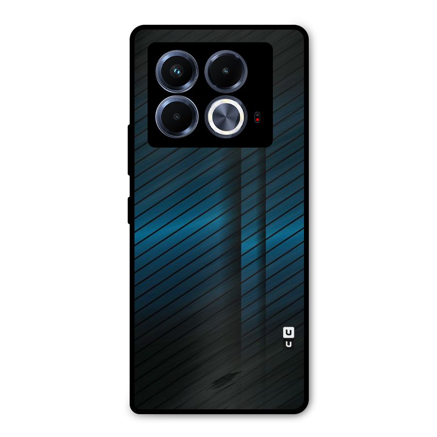 Royal Shade Blue Metal Back Case for Infinix Note 40 5G