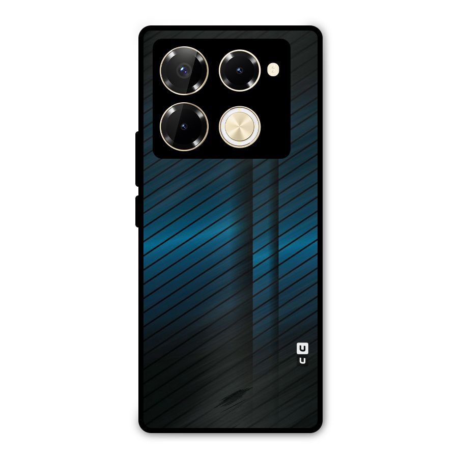 Royal Shade Blue Metal Back Case for Infinix Note 40 Pro
