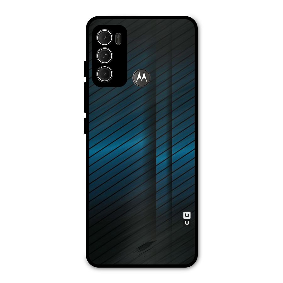 Royal Shade Blue Metal Back Case for Moto G60