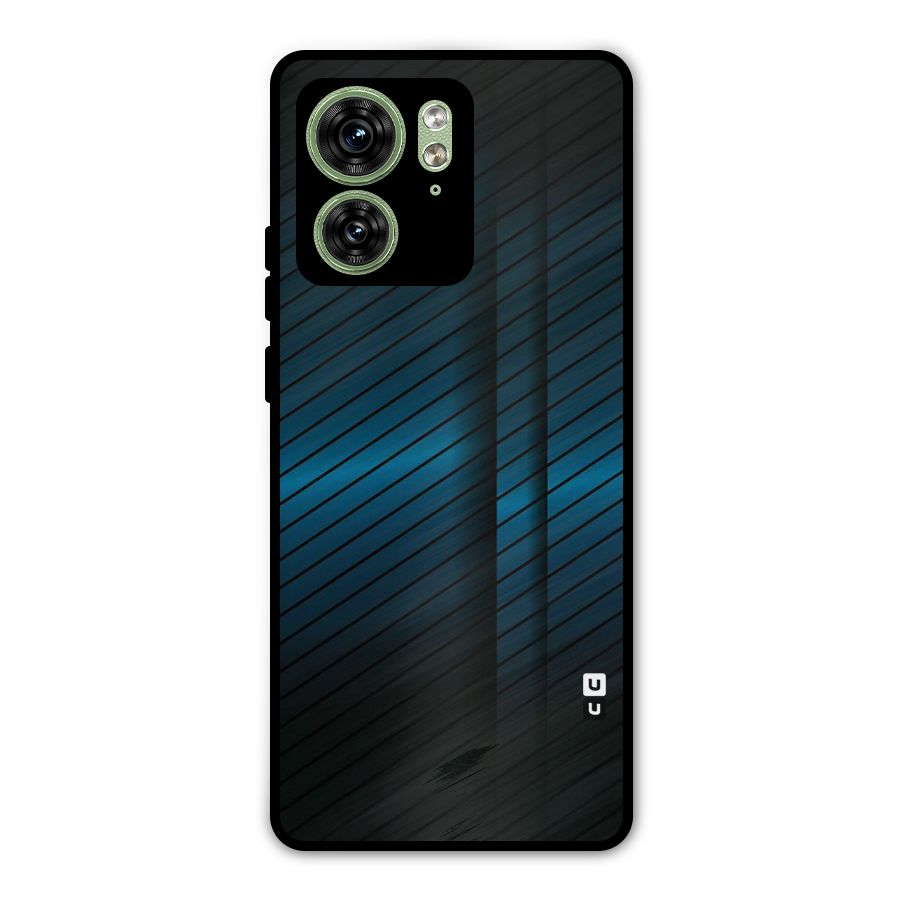 Royal Shade Blue Metal Back Case for Motorola Edge 40 5G