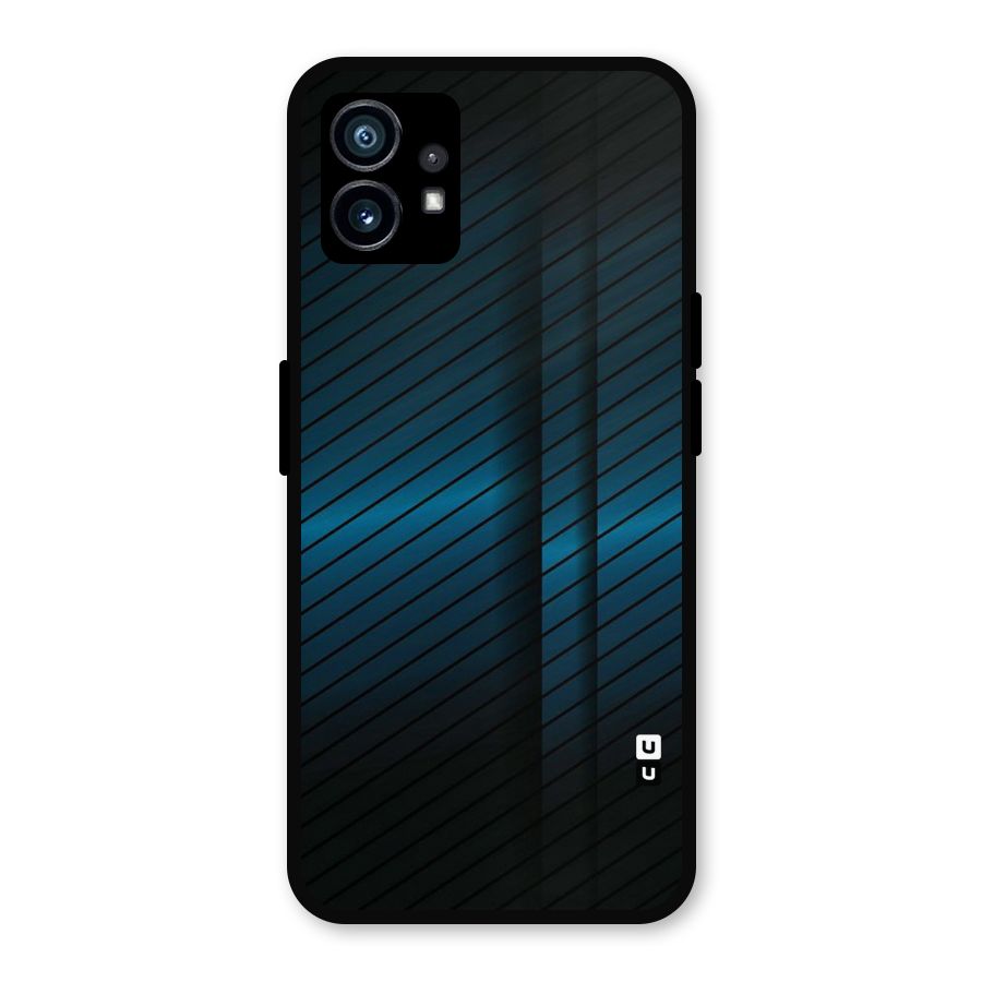 Royal Shade Blue Metal Back Case for Nothing Phone 1