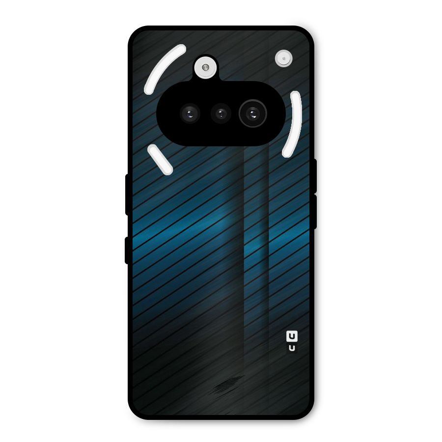 Royal Shade Blue Metal Back Case for Nothing Phone 3a