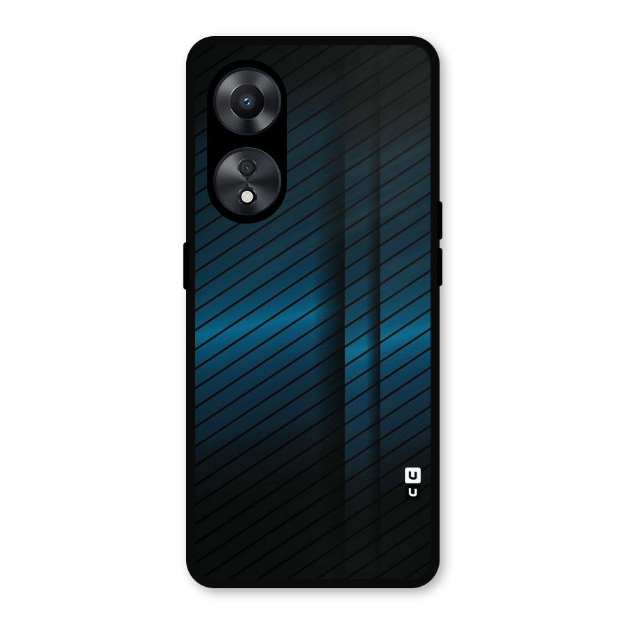 Royal Shade Blue Metal Back Case for Oppo A78