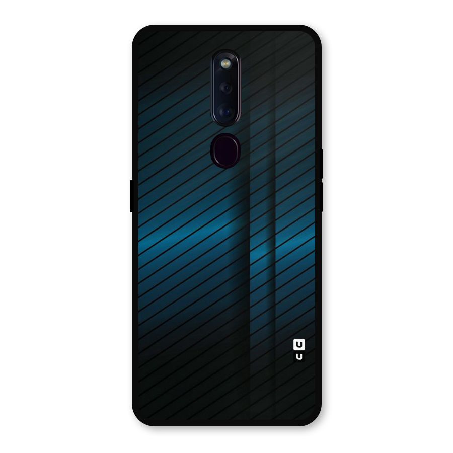 Royal Shade Blue Metal Back Case for Oppo F11 Pro