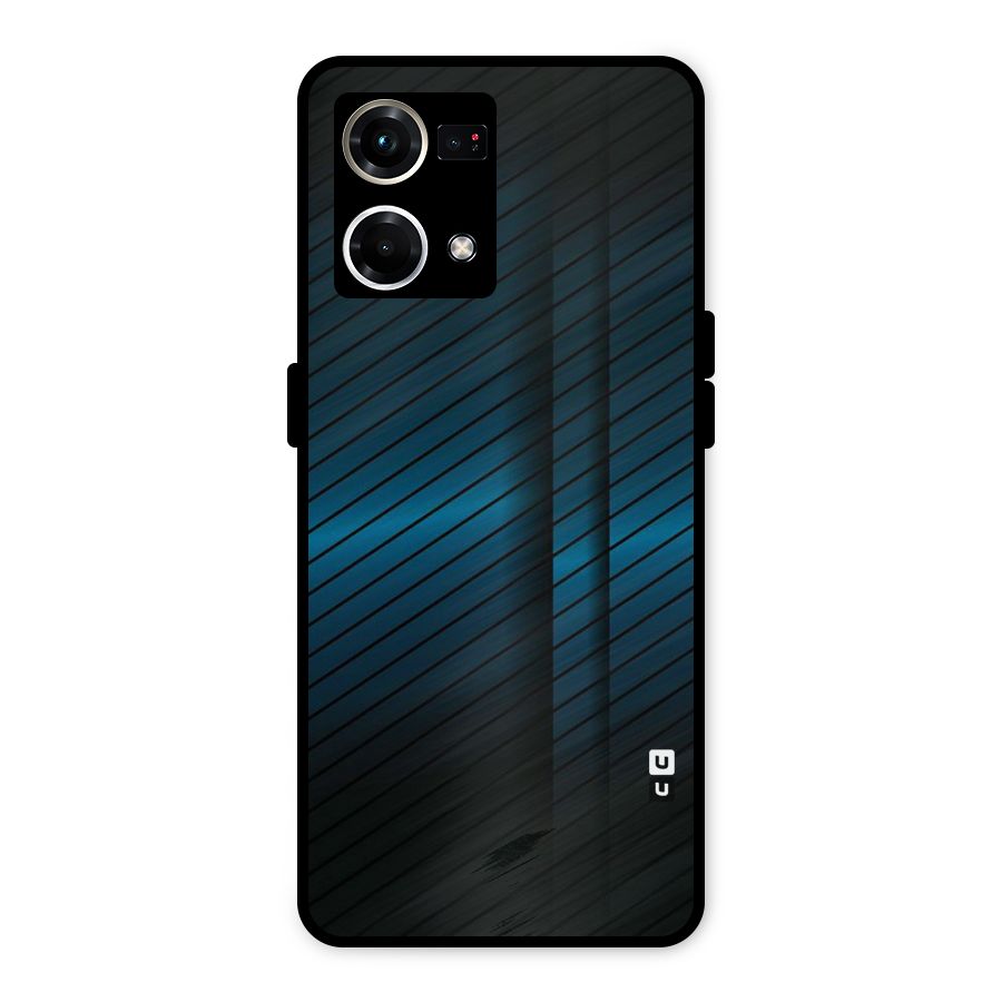 Royal Shade Blue Metal Back Case for Oppo F21s Pro 4G