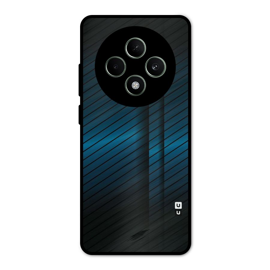 Royal Shade Blue Metal Back Case for Oppo F27