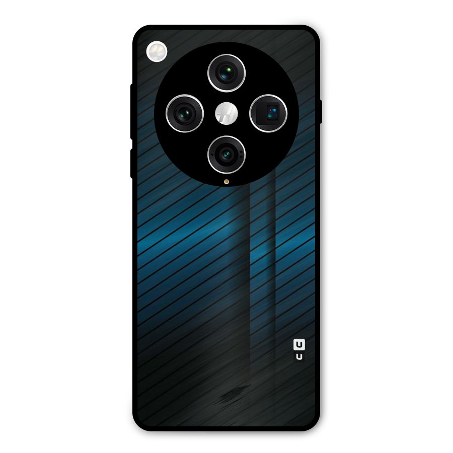 Royal Shade Blue Metal Back Case for Oppo Find X8 Pro
