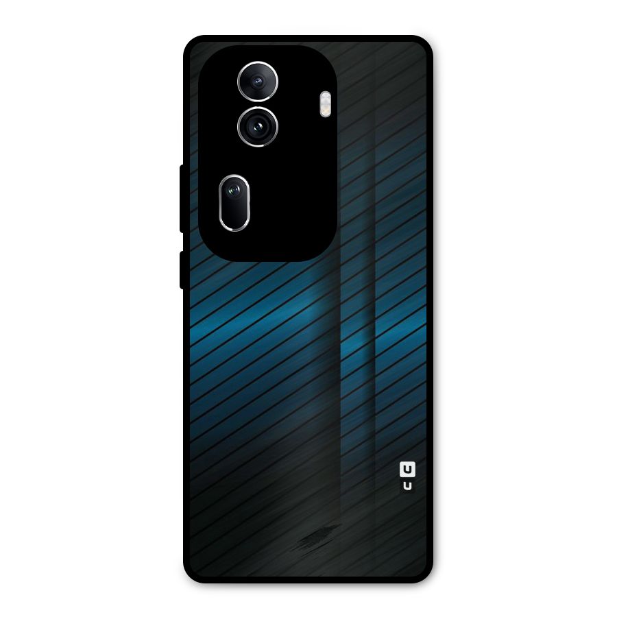 Royal Shade Blue Metal Back Case for Oppo Reno11 Pro 5G