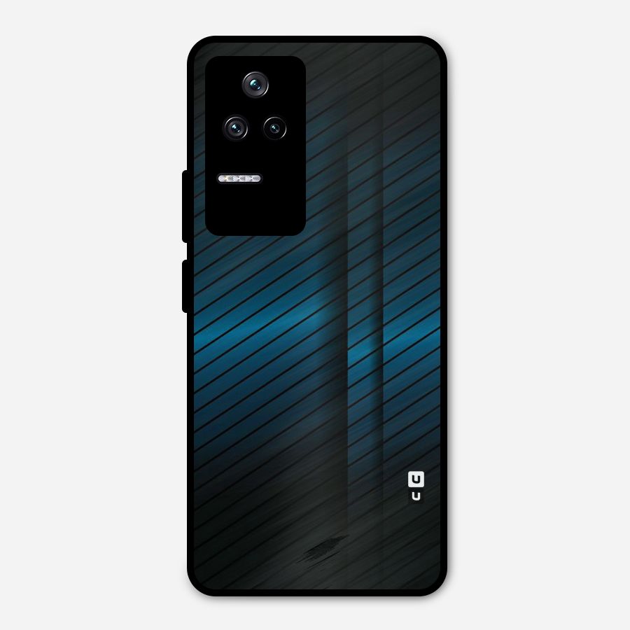 Royal Shade Blue Metal Back Case for Poco F4 5G
