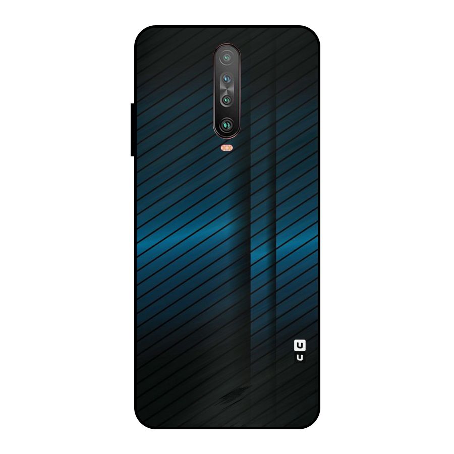 Royal Shade Blue Metal Back Case for Poco X2