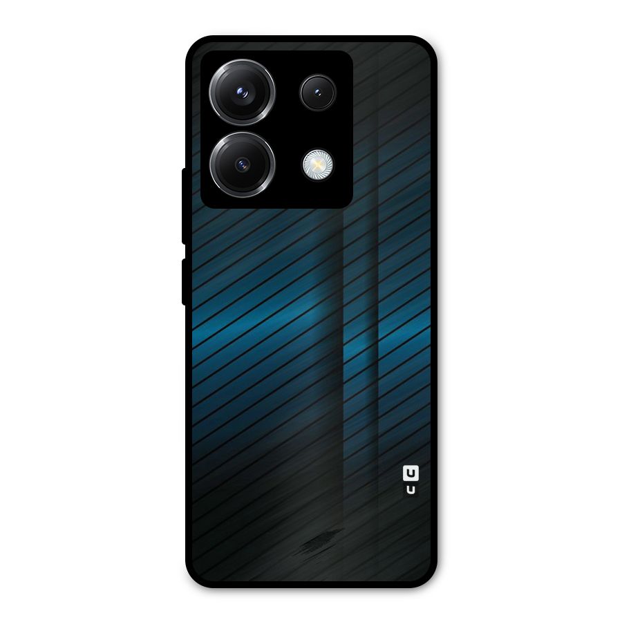 Royal Shade Blue Metal Back Case for Poco X6