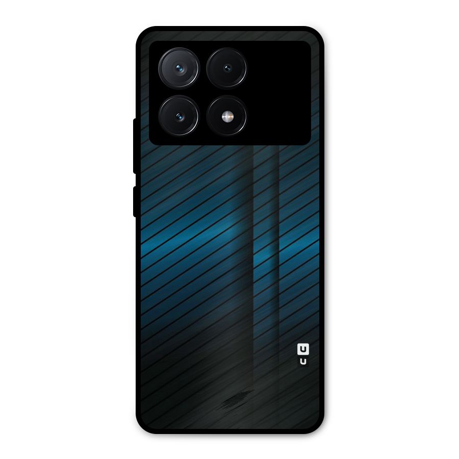 Royal Shade Blue Metal Back Case for Poco X6 Pro