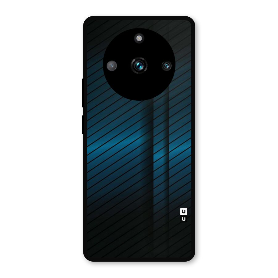 Royal Shade Blue Metal Back Case for Realme 11 Pro Plus