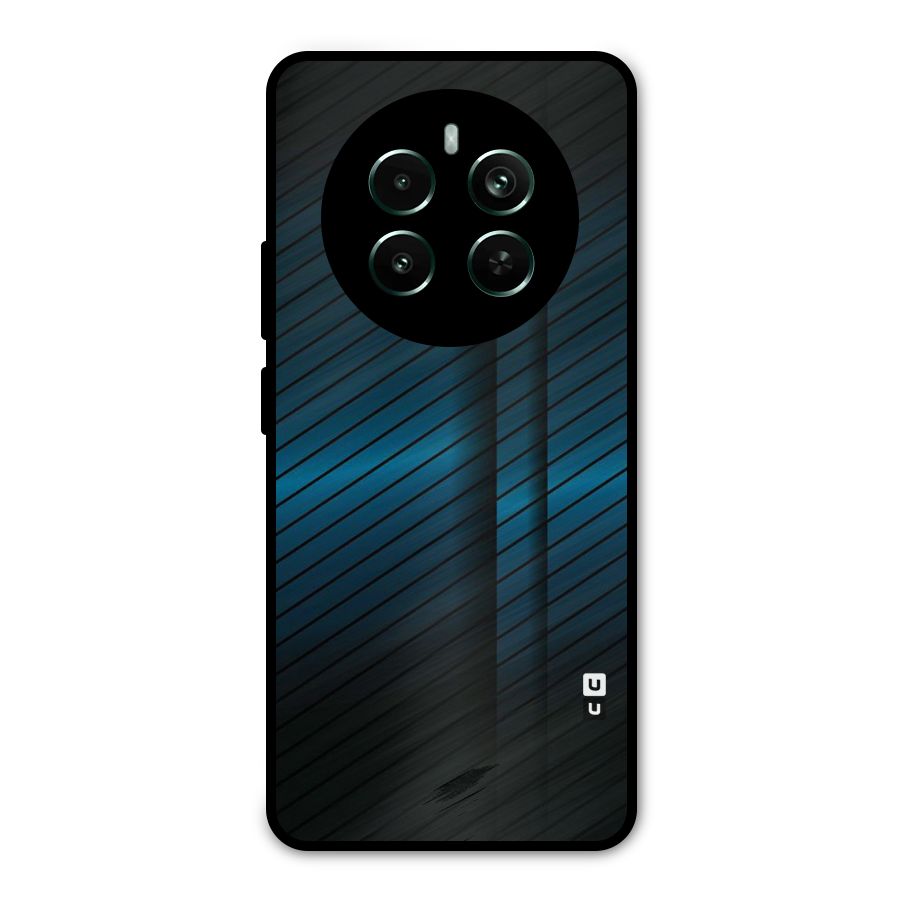 Royal Shade Blue Metal Back Case for Realme 12 Pro Plus