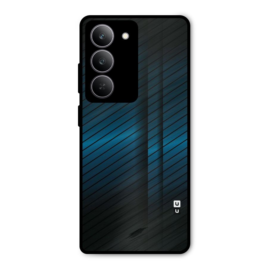 Royal Shade Blue Metal Back Case for Realme 14x