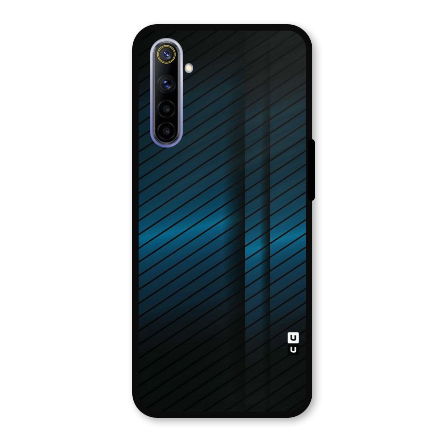 Royal Shade Blue Metal Back Case for Realme 6