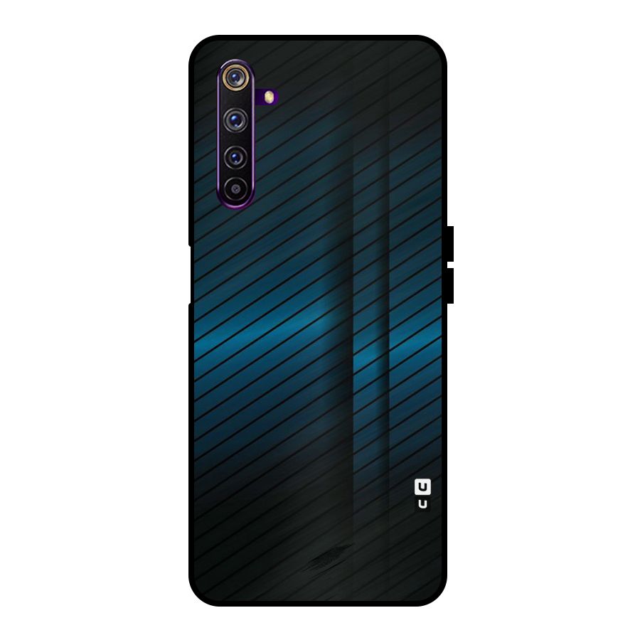 Royal Shade Blue Metal Back Case for Realme 6 Pro