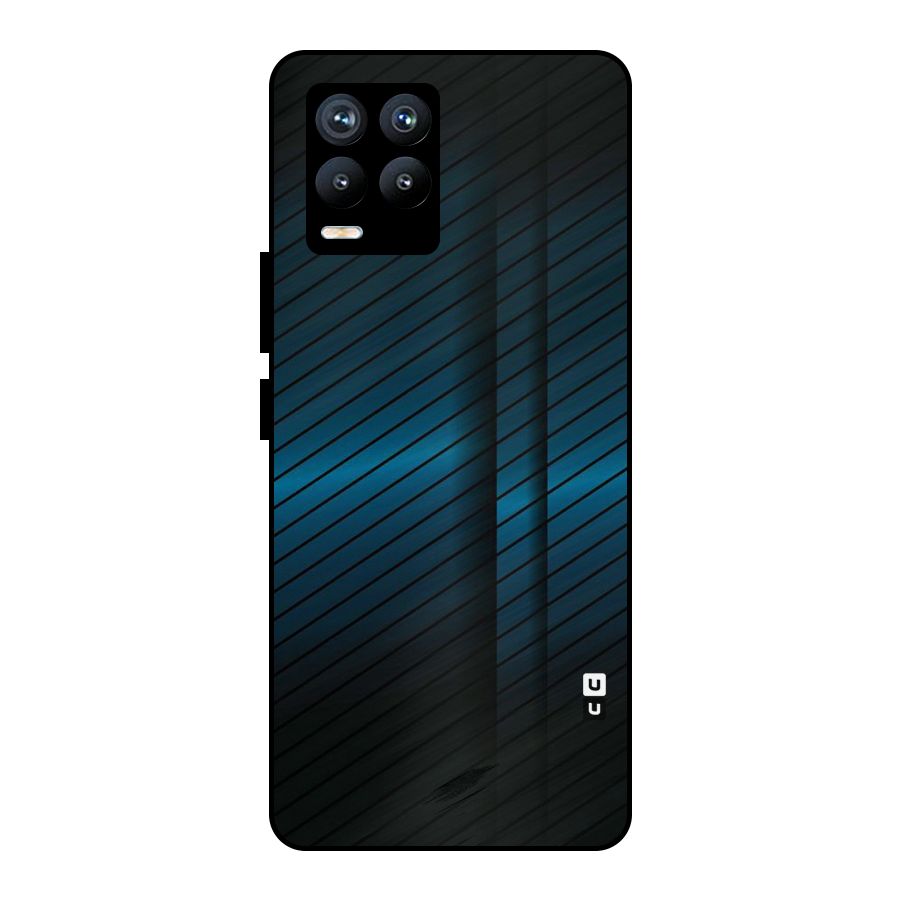 Royal Shade Blue Metal Back Case for Realme 8