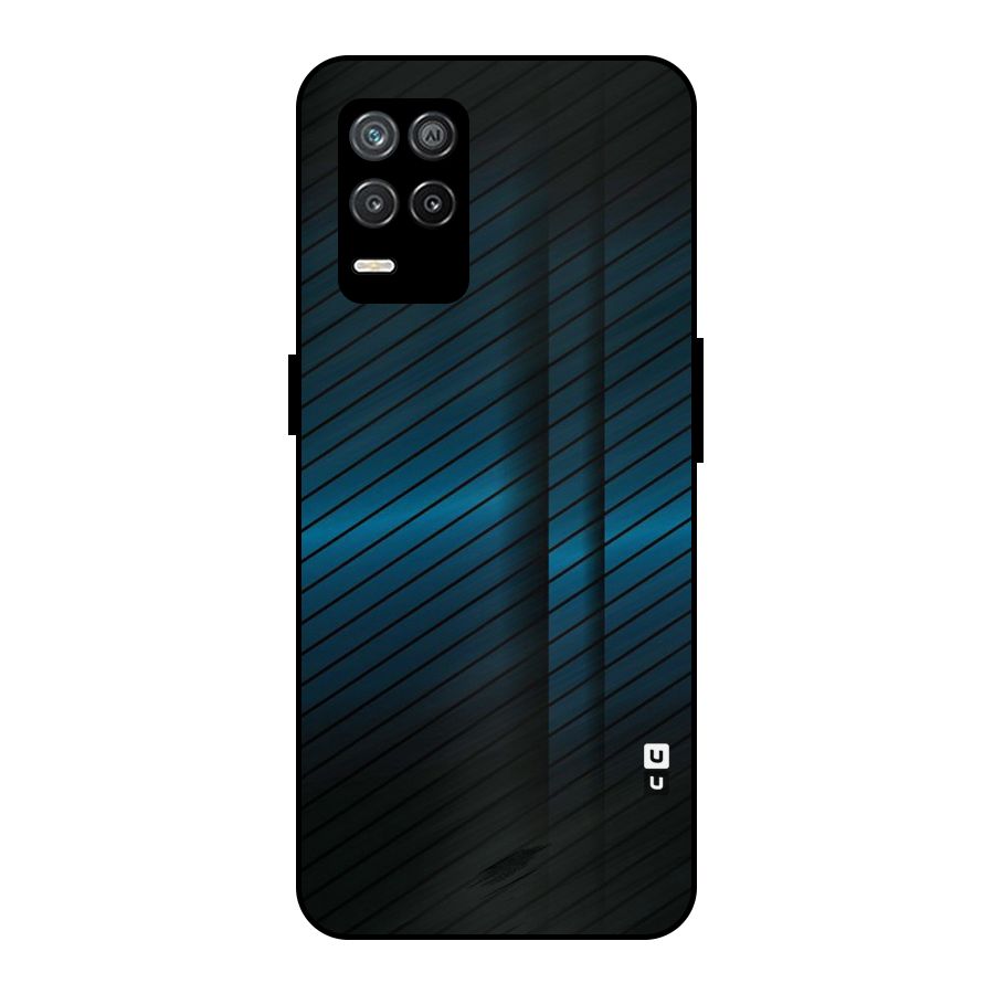 Royal Shade Blue Metal Back Case for Realme 8 5G