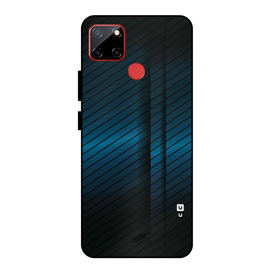 Royal Shade Blue Metal Back Case for Realme C12