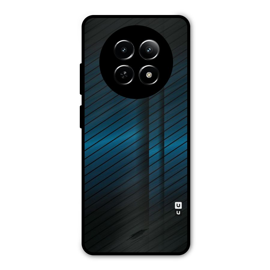 Royal Shade Blue Metal Back Case for Realme Narzo 70x 5G