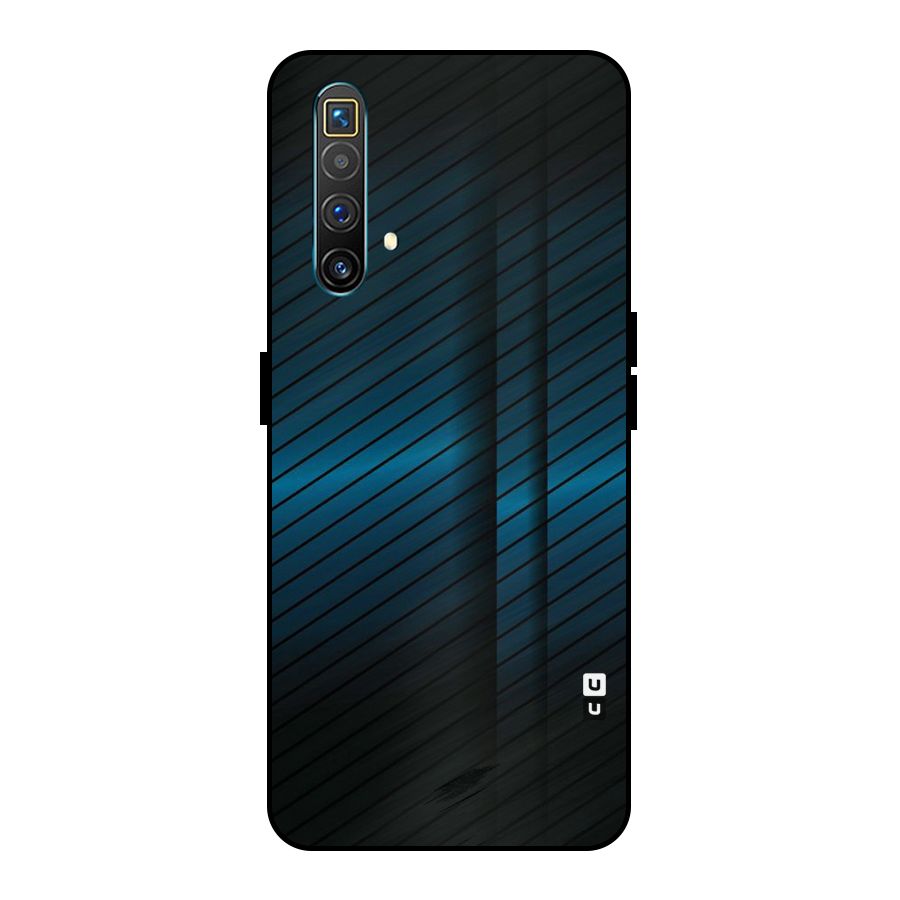 Royal Shade Blue Metal Back Case for Realme X3