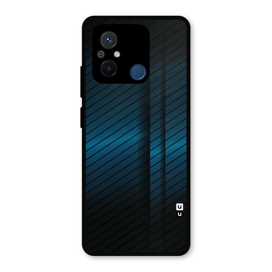 Royal Shade Blue Metal Back Case for Redmi 12C