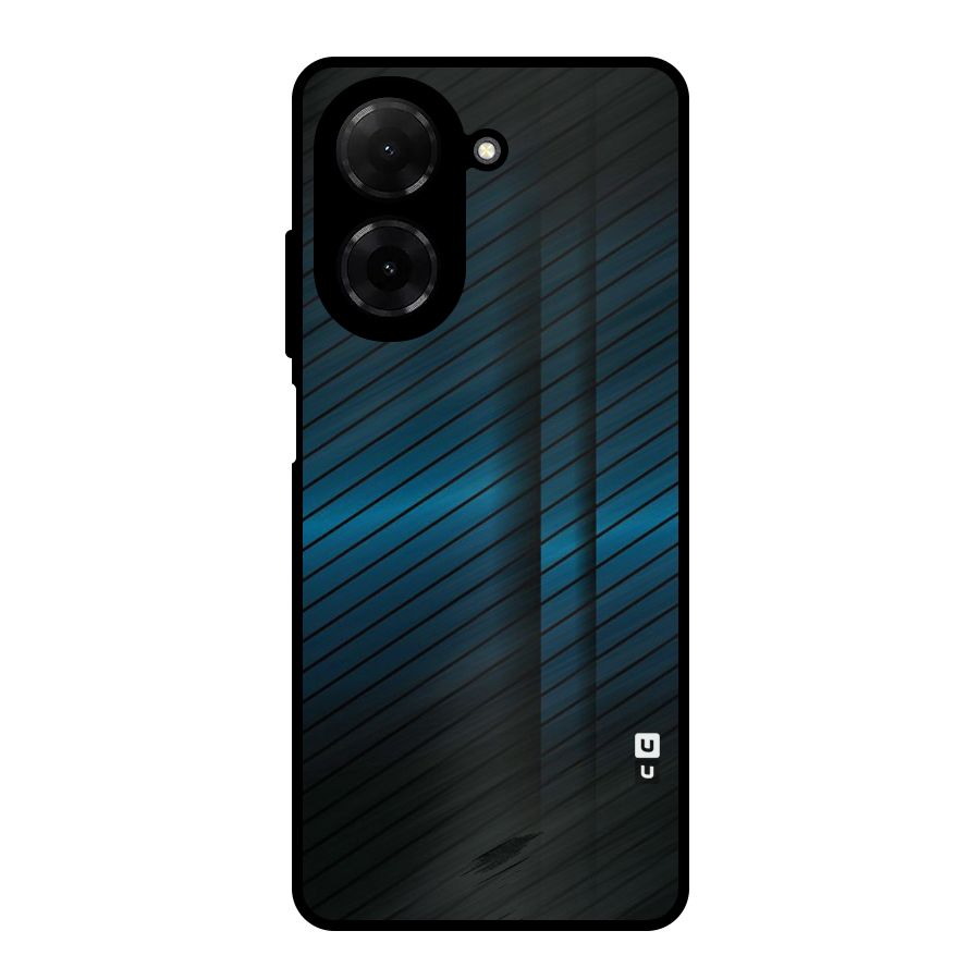 Royal Shade Blue Metal Back Case for Redmi A5 4G
