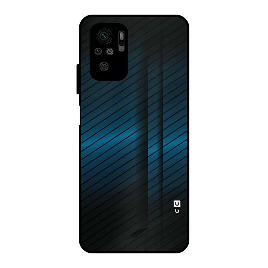 Royal Shade Blue Metal Back Case for Redmi Note 10S