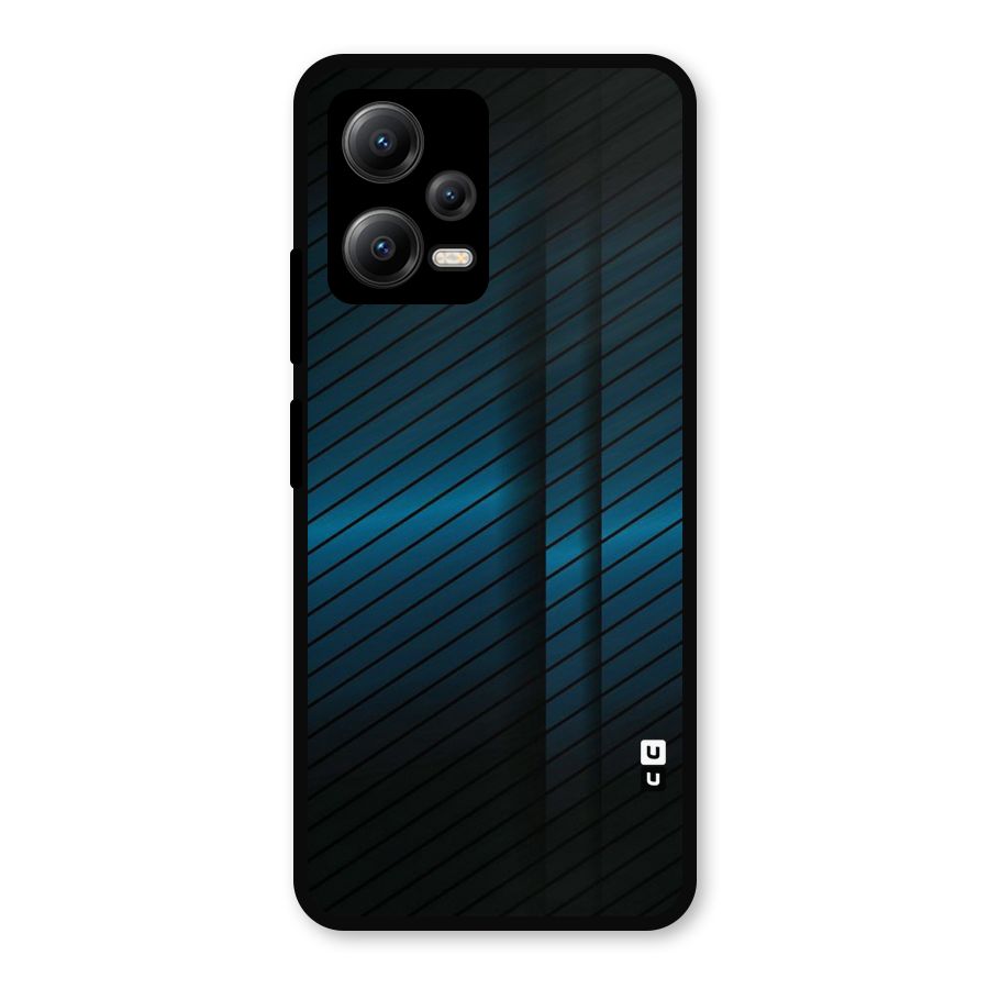 Royal Shade Blue Metal Back Case for Redmi Note 12 5G