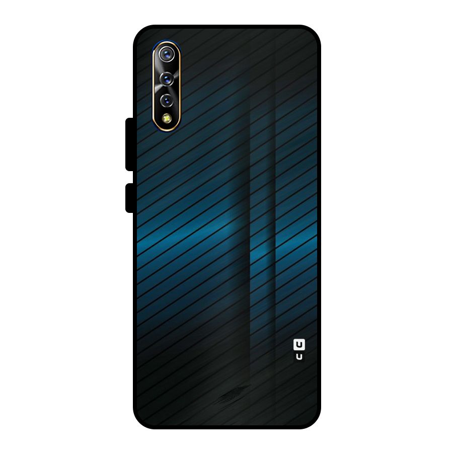 Royal Shade Blue Metal Back Case for Vivo S1