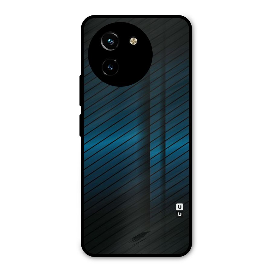 Royal Shade Blue Metal Back Case for Vivo T3x